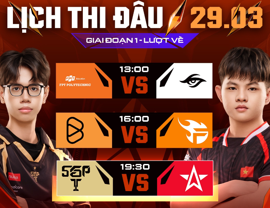 Lịch Thi Đấu Ngày 29/03/2026 - ĐTDV Mùa Xuân Lượt Về 2 lich thi dau dtdv mua xuan 2026 luot ve 29 03